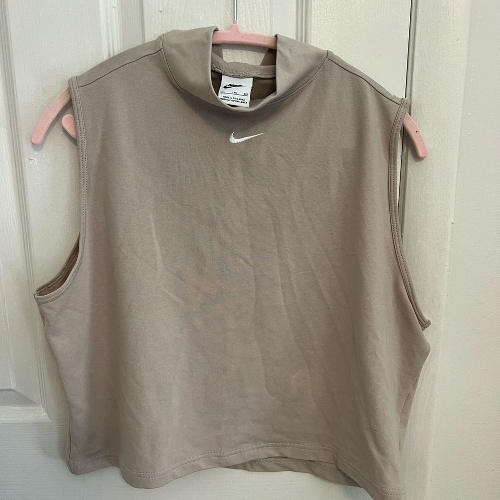 Nike Women's Beige Muscle Tee